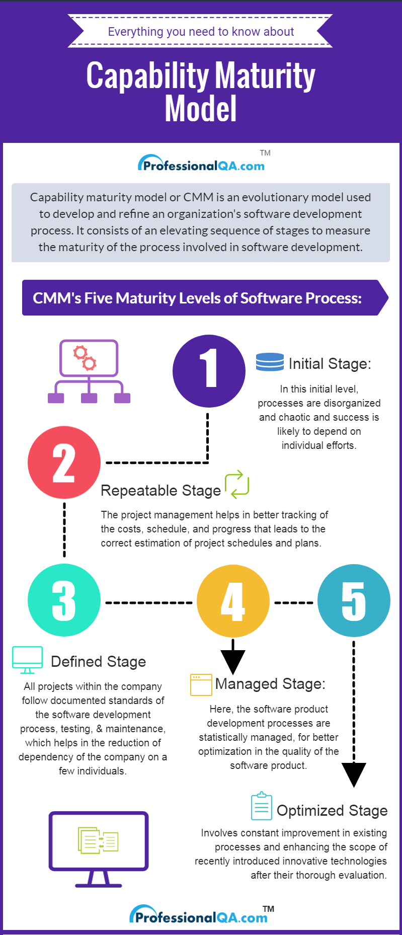 Capability maturity model Infographics